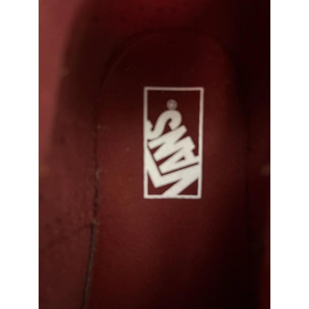 Vans‎ Seldan Lace Up Gum Sidewall Skate Sneaker Youth 3.5 Dark Red Pomegranate